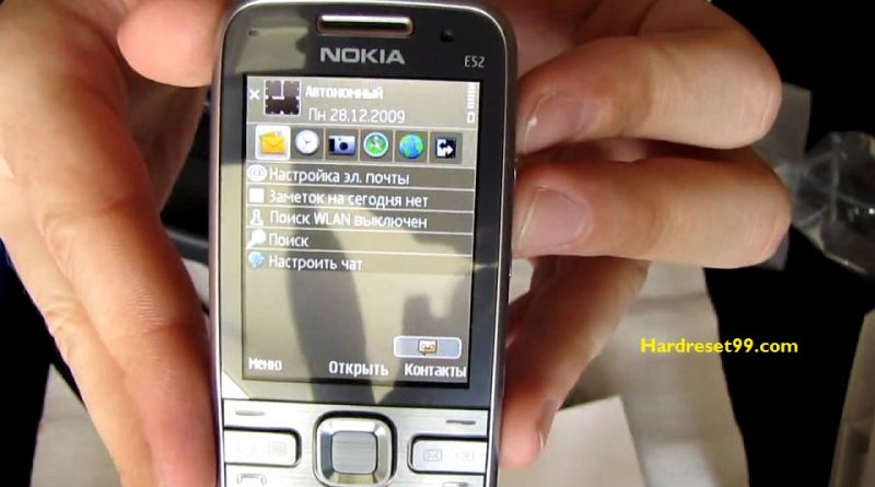 Nokia E52 Software
